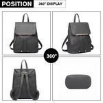 Rucsac dama Lyla GT1778, model gri fotografia produsului View 6 S