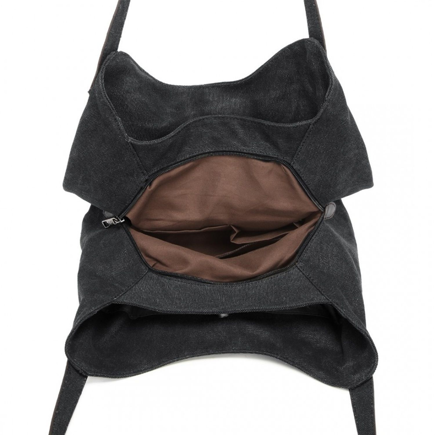 Geanta tote dama Eden GT1780, textil, model negru fotografia produsului View 3 L