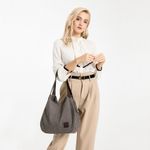Geanta tote dama Eden GT1781, textil, model gri fotografia produsului View 8 S