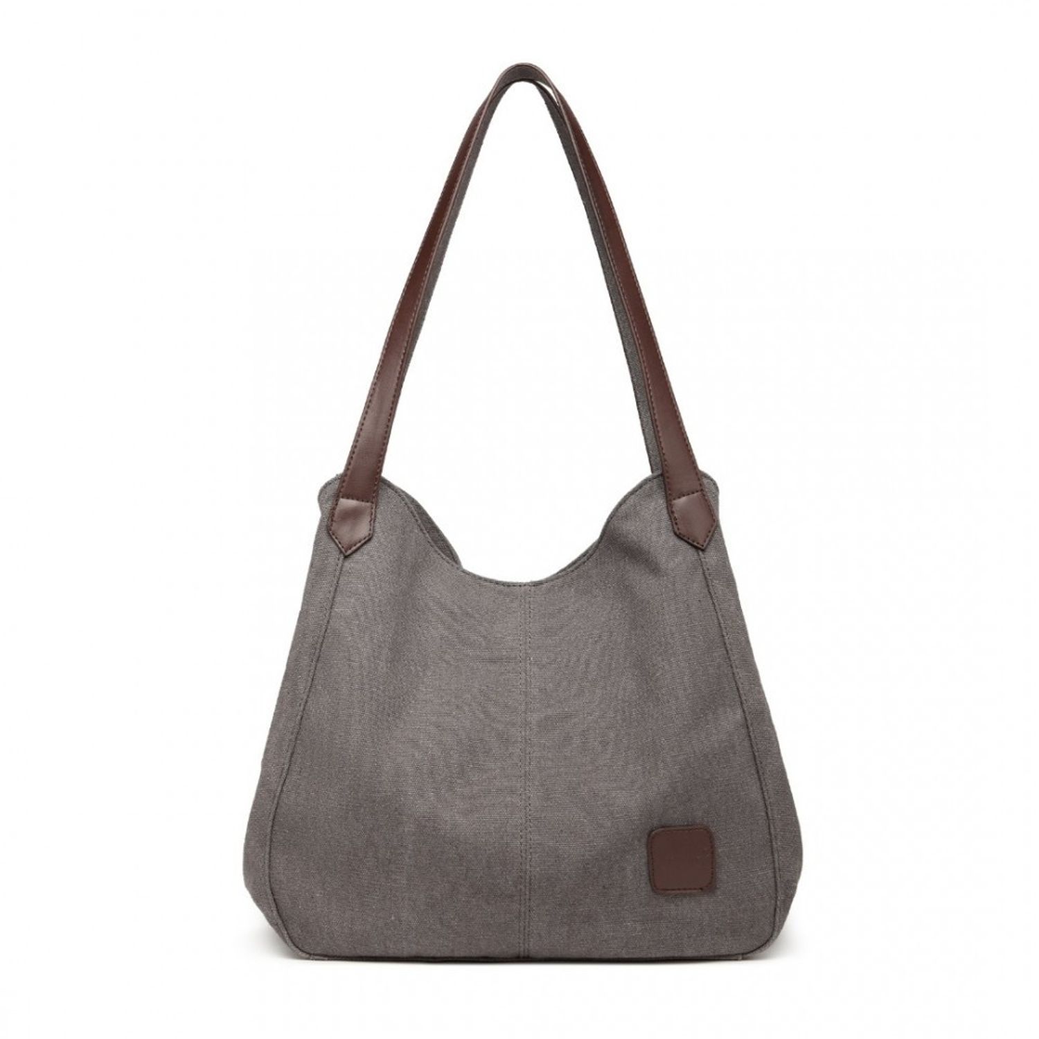 Geanta tote dama Eden GT1781, textil, model gri fotografia produsului