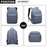 Rucsac unisex Gabri GT1775, material textil impermeabil, Albastru fotografia produsului View 5 S