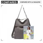 Geanta dama Raya GT1768, material textil, Gri fotografia produsului View 6 S