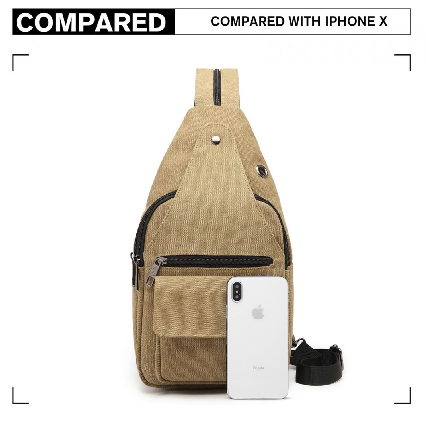 Rucsac unisex Murphy GT1769, material textil, Bej fotografia produsului View 3 L