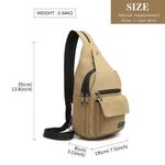 Rucsac unisex Murphy GT1769, material textil, Bej fotografia produsului View 4 S