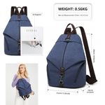 Rucsac dama Michela GT1766, material textil, Albastru inchis fotografia produsului View 4 S