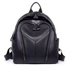 Rucsac dama, Varvara GT2071, piele naturala, Negru fotografia produsului