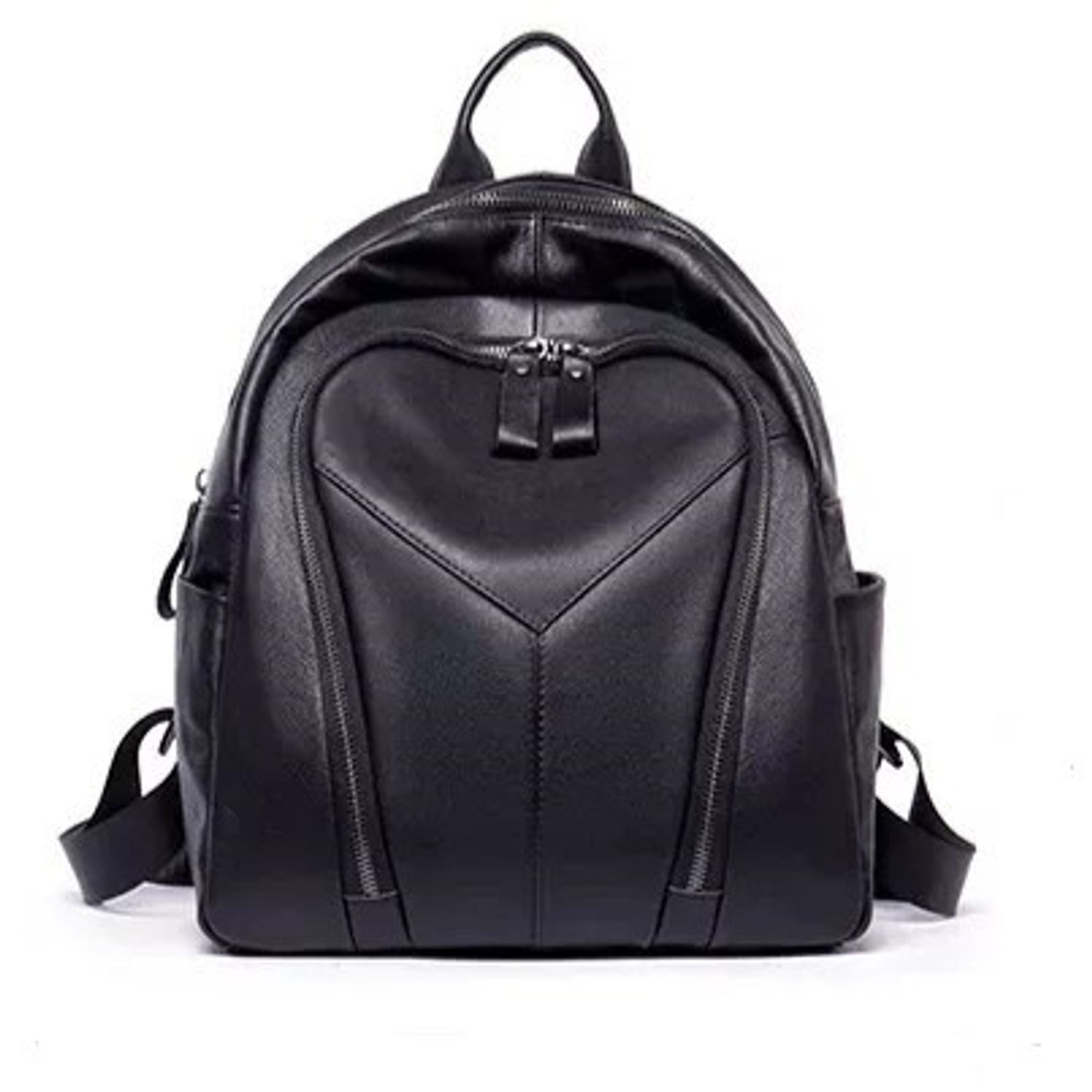 Rucsac dama, Varvara GT2071, piele naturala, Negru fotografia produsului