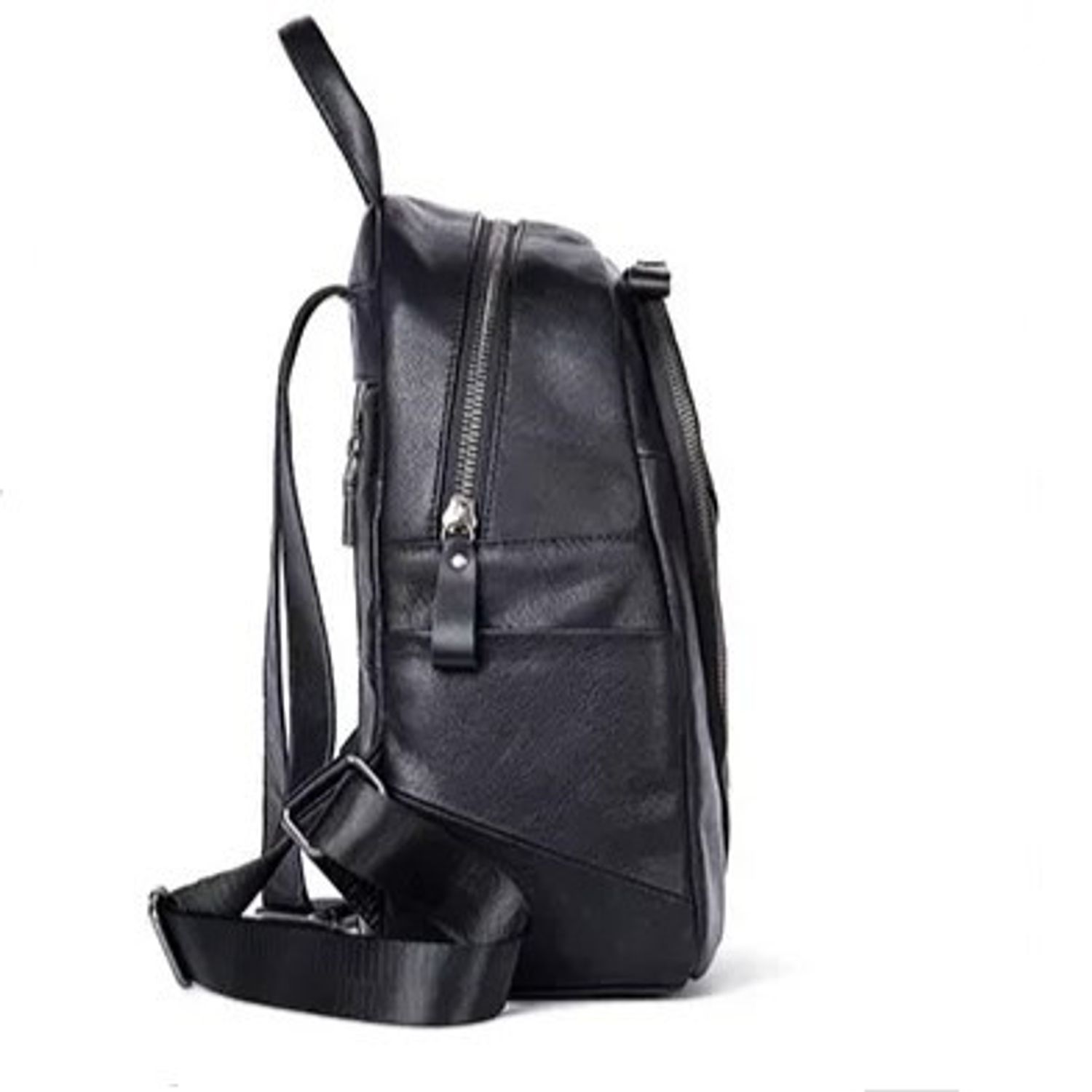 Rucsac dama, Varvara GT2071, piele naturala, Negru fotografia produsului View 3 L