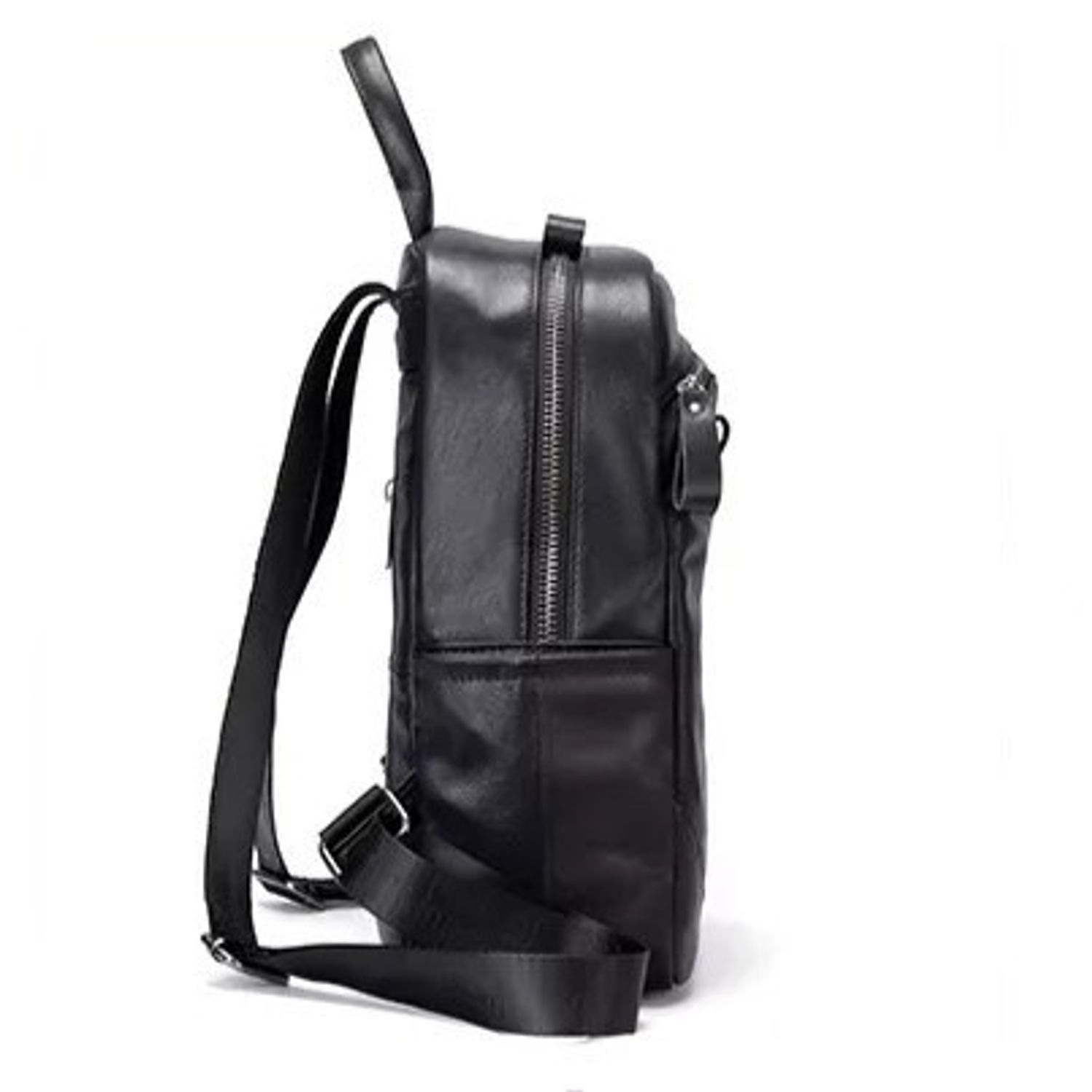 Rucsac dama, Amita GT2072, piele naturala, Negru fotografia produsului View 3 L