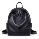 Rucsac dama, Amita GT2072, piele naturala, Negru fotografia produsului