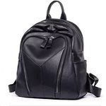 Rucsac dama, Varvara GT2071, piele naturala, Negru fotografia produsului View 2 S