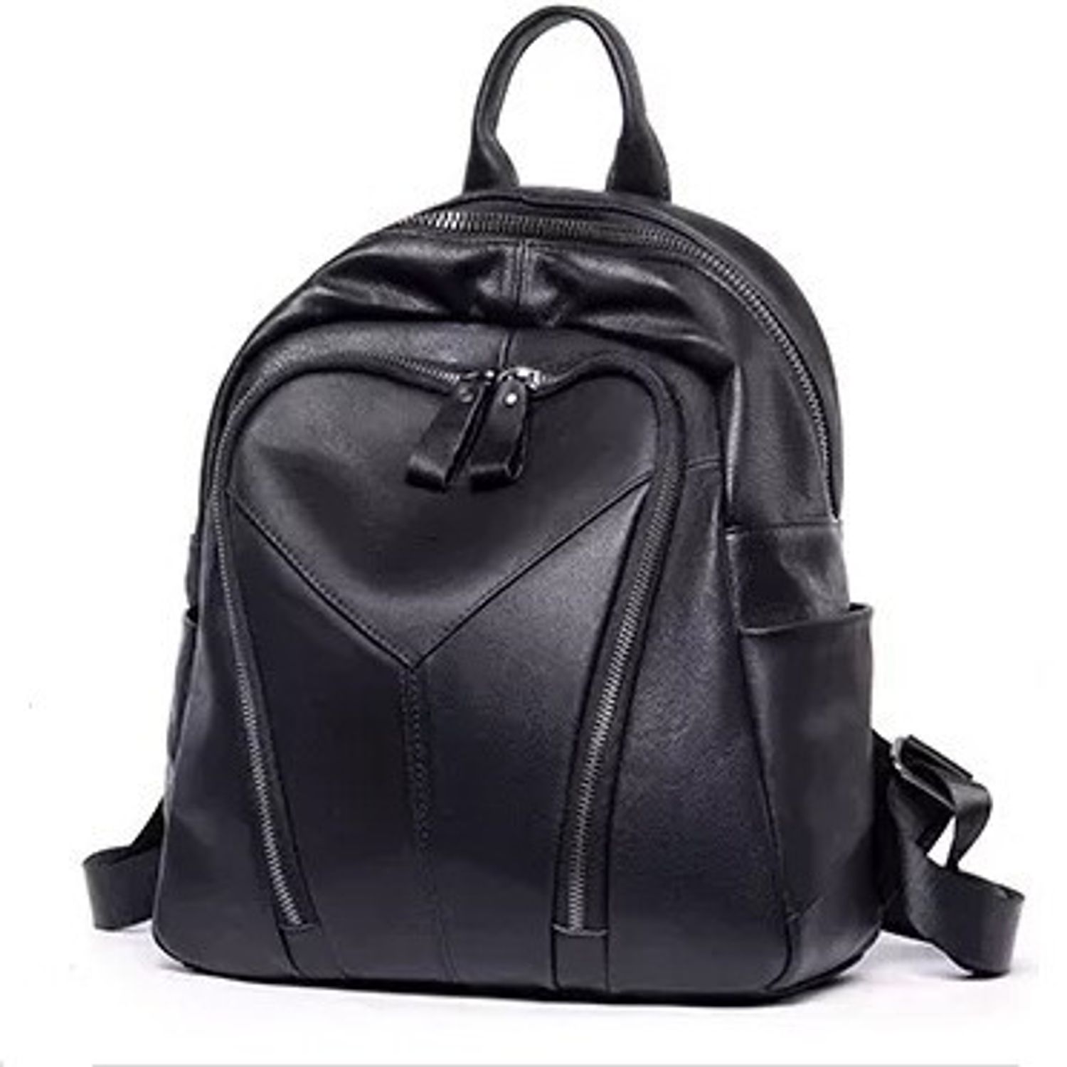Rucsac dama, Varvara GT2071, piele naturala, Negru fotografia produsului View 2 L