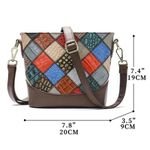 Geanta dama, Saya GT2077, piele naturala, Multicolor fotografia produsului View 8 S