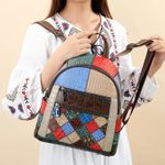 Rucsac dama, Artemis GT2078, piele naturala, Multicolor fotografia produsului View 4 S
