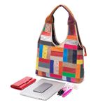 Geanta dama, Marciana GT2068, piele naturala, Multicolor fotografia produsului View 8 S