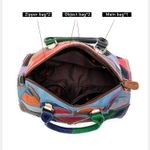 Geanta dama, Lina GT2066, piele naturala, Multicolor fotografia produsului View 4 S