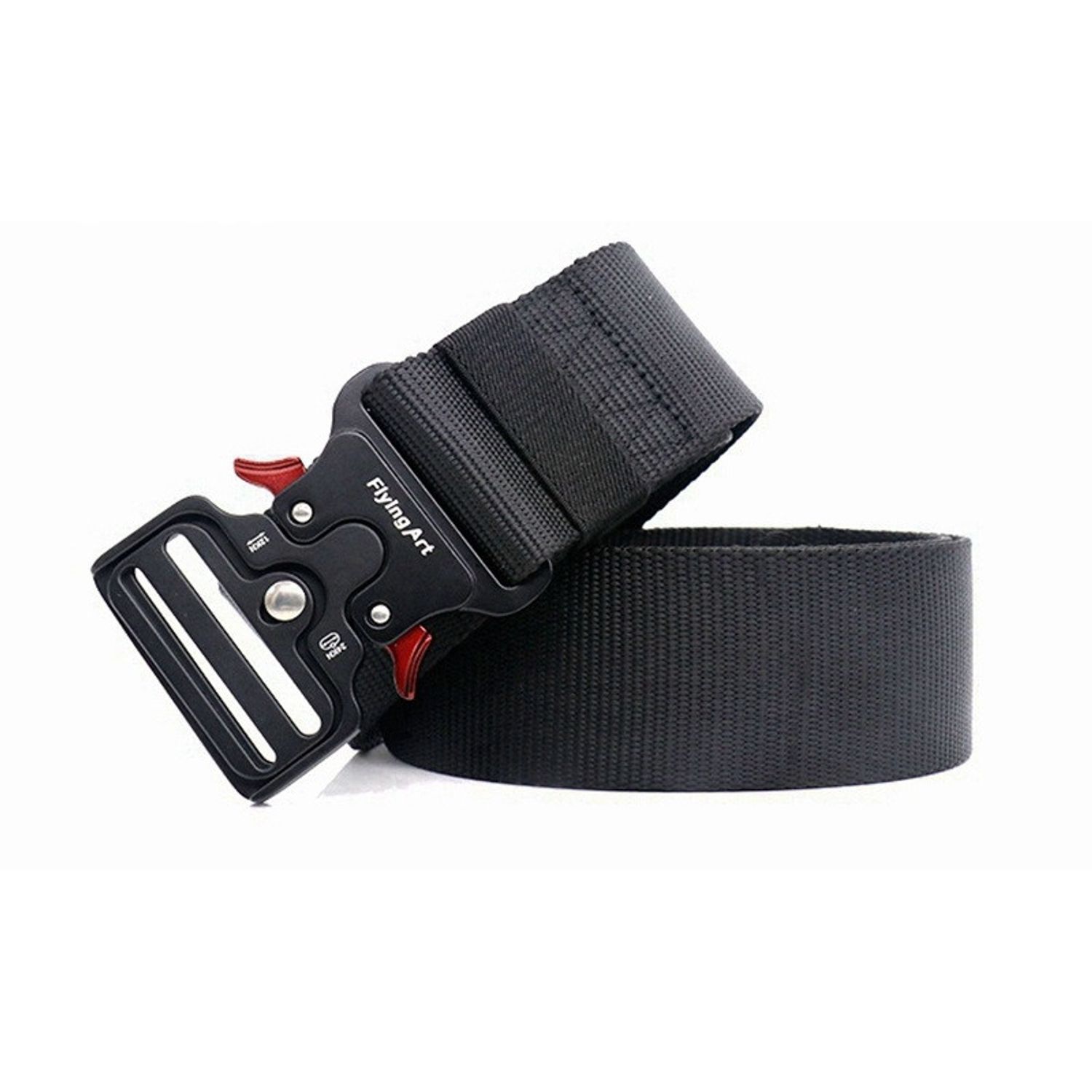 Curea pentru barbati C-85, Negru-Rosu (Marime: 125) fotografia produsului View 3 L