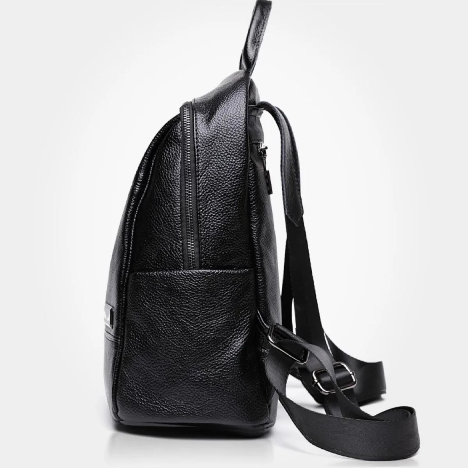 Rucsac dama, Beyza GT2028, piele naturala, Negru fotografia produsului View 7 L