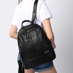 Rucsac dama, Beyza GT2028, piele naturala, Negru fotografia produsului View 2 S