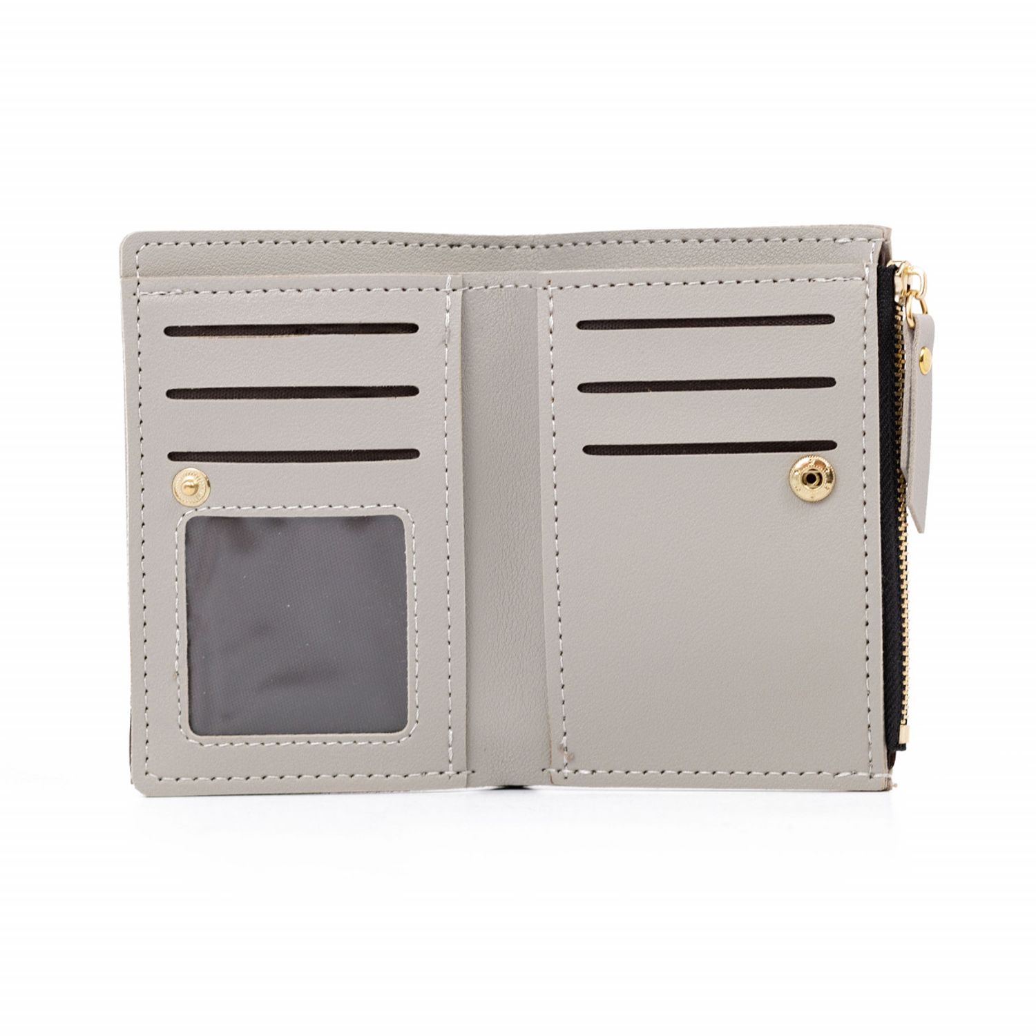 Portofel dama, Ramya PT1098, Gri fotografia produsului View 5 L