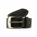 Curea pentru barbati C-32, piele naturala, Negru fotografia produsului View 3 S