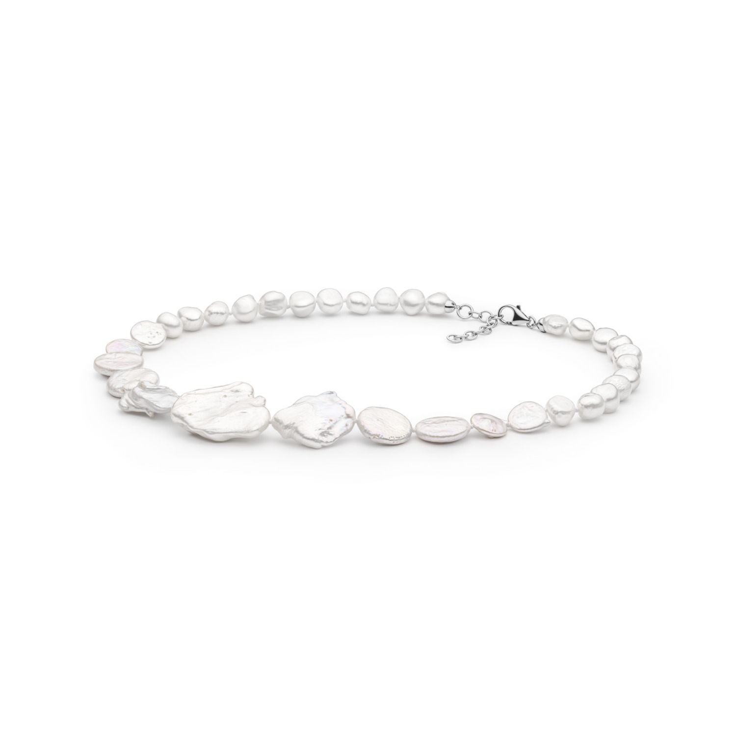 Colier perle naturale albe JW396 fotografia produsului