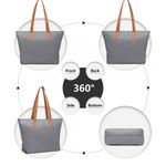Geanta dama GT1949 Coralie, model tote , Gri fotografia produsului View 3 S