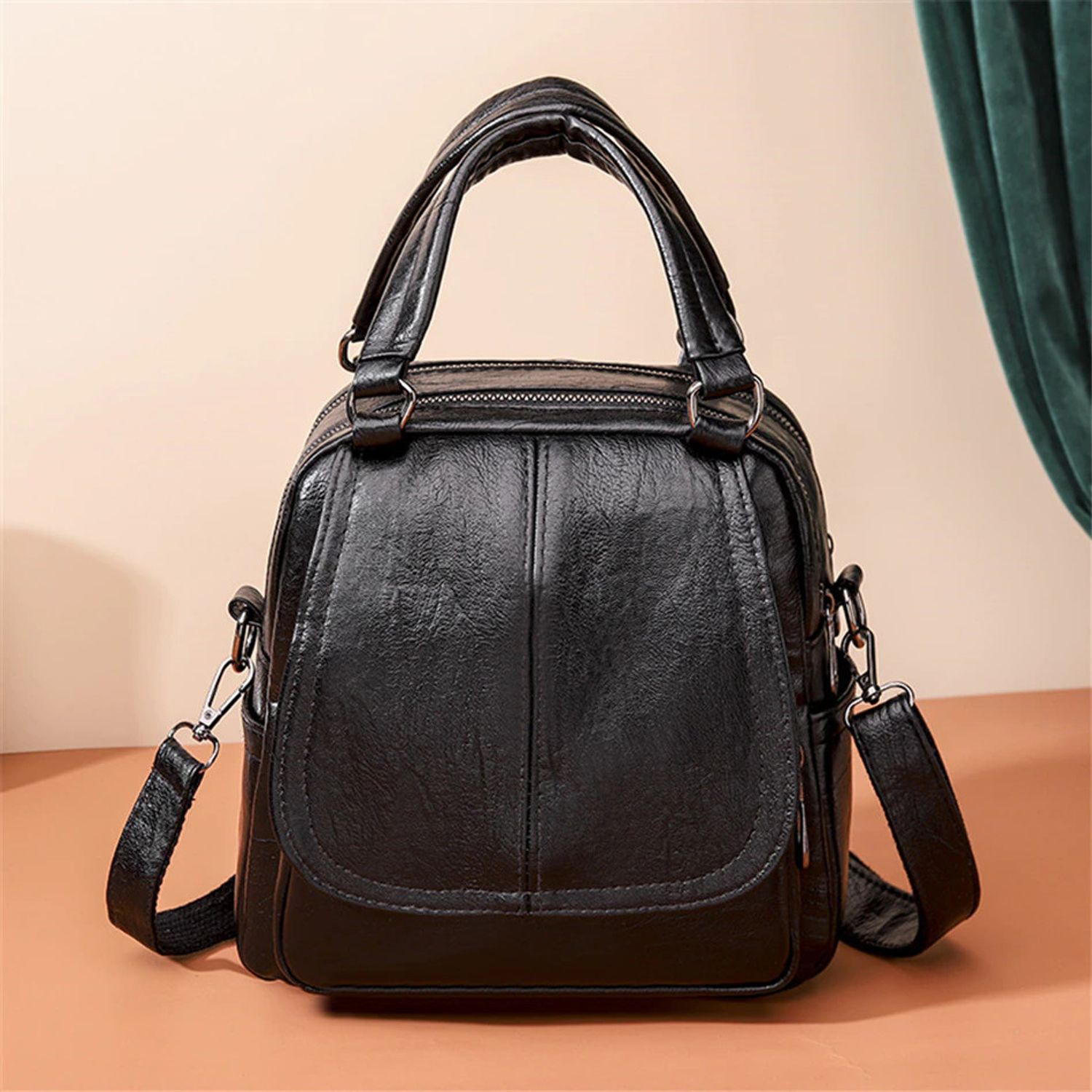 Rucsac dama Bernedita, GT1899, model negru fotografia produsului View 3 L