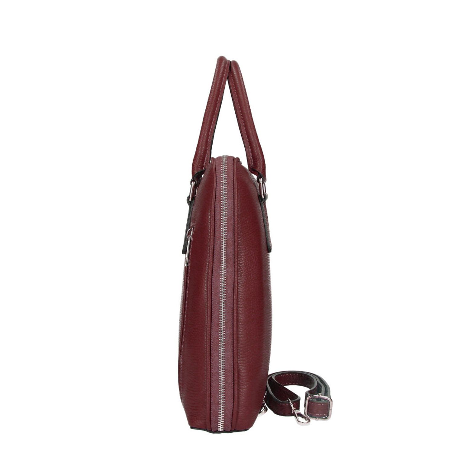 Geanta unisex, Robyn GT1872, piele naturala, Bordo fotografia produsului View 2 L