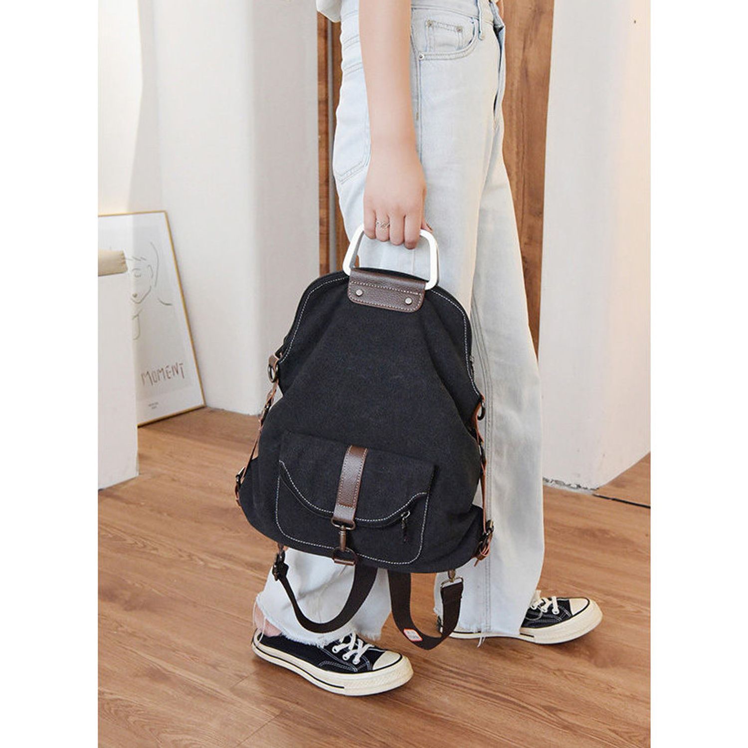 Rucsac dama Roana, GT1934, model negru fotografia produsului View 2 L