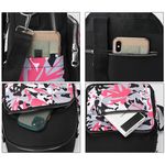Rucsac dama Matia, GT1930, model negru/roz fotografia produsului View 3 S