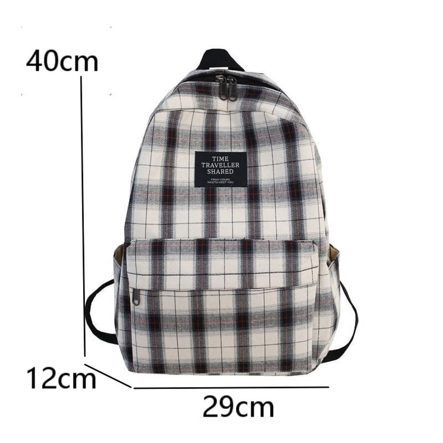 Rucsac dama Mencia, GT1917, model alb/negru fotografia produsului View 4 L