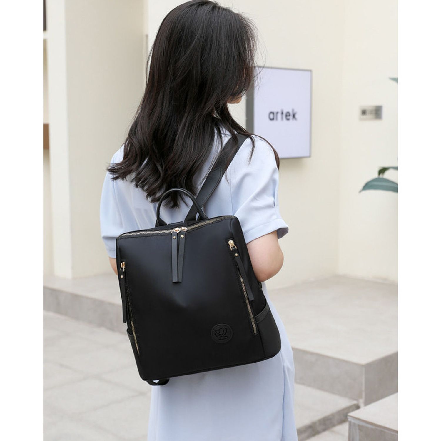 Rucsac dama Cataleya, GT1924, model negru fotografia produsului View 7 L