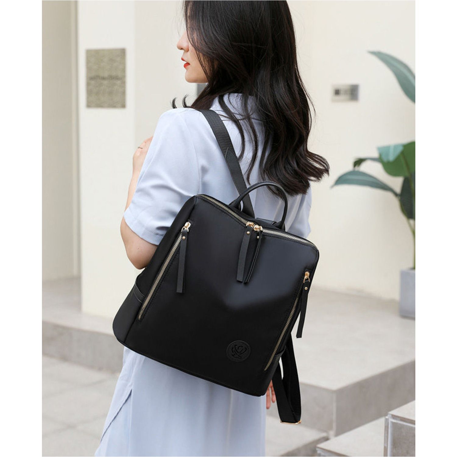Rucsac dama Cataleya, GT1924, model negru fotografia produsului View 8 L