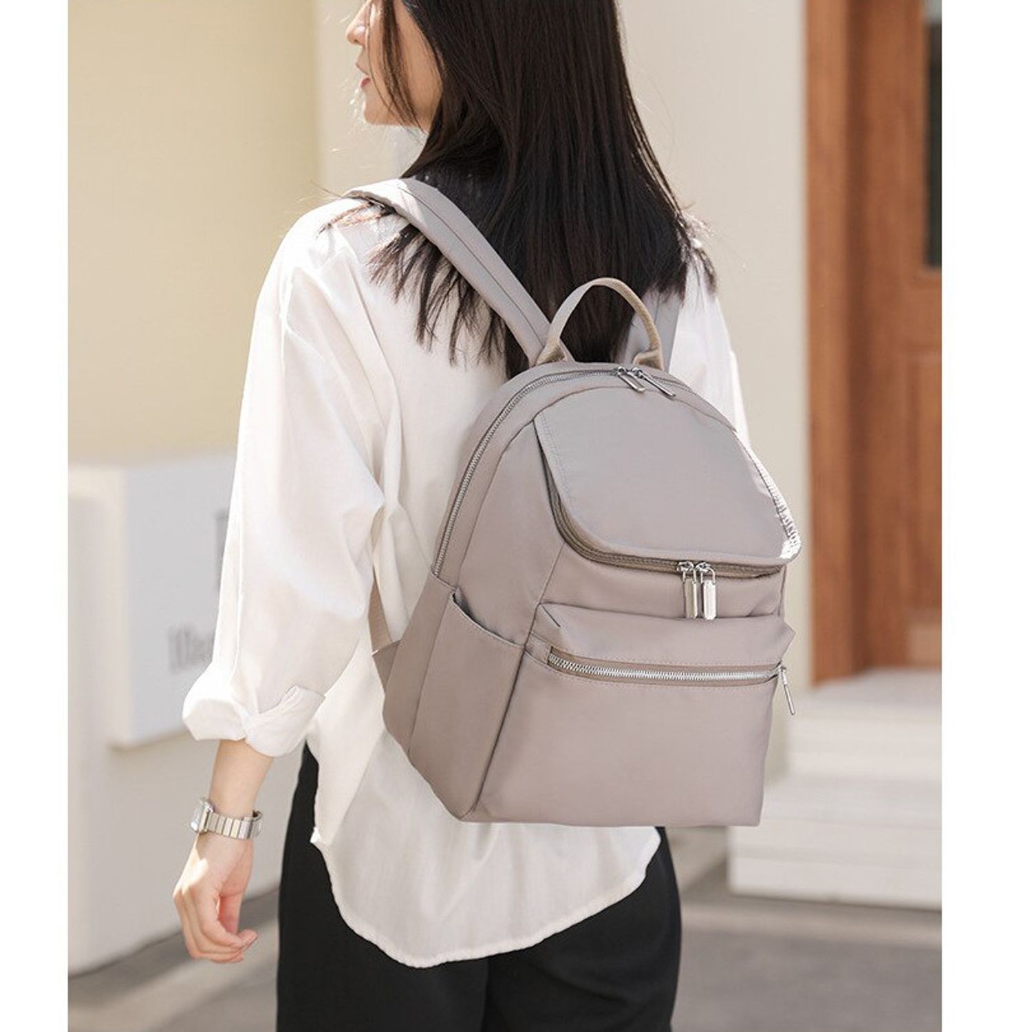 Rucsac dama Nieve, GT1915, model gri fotografia produsului View 2 L