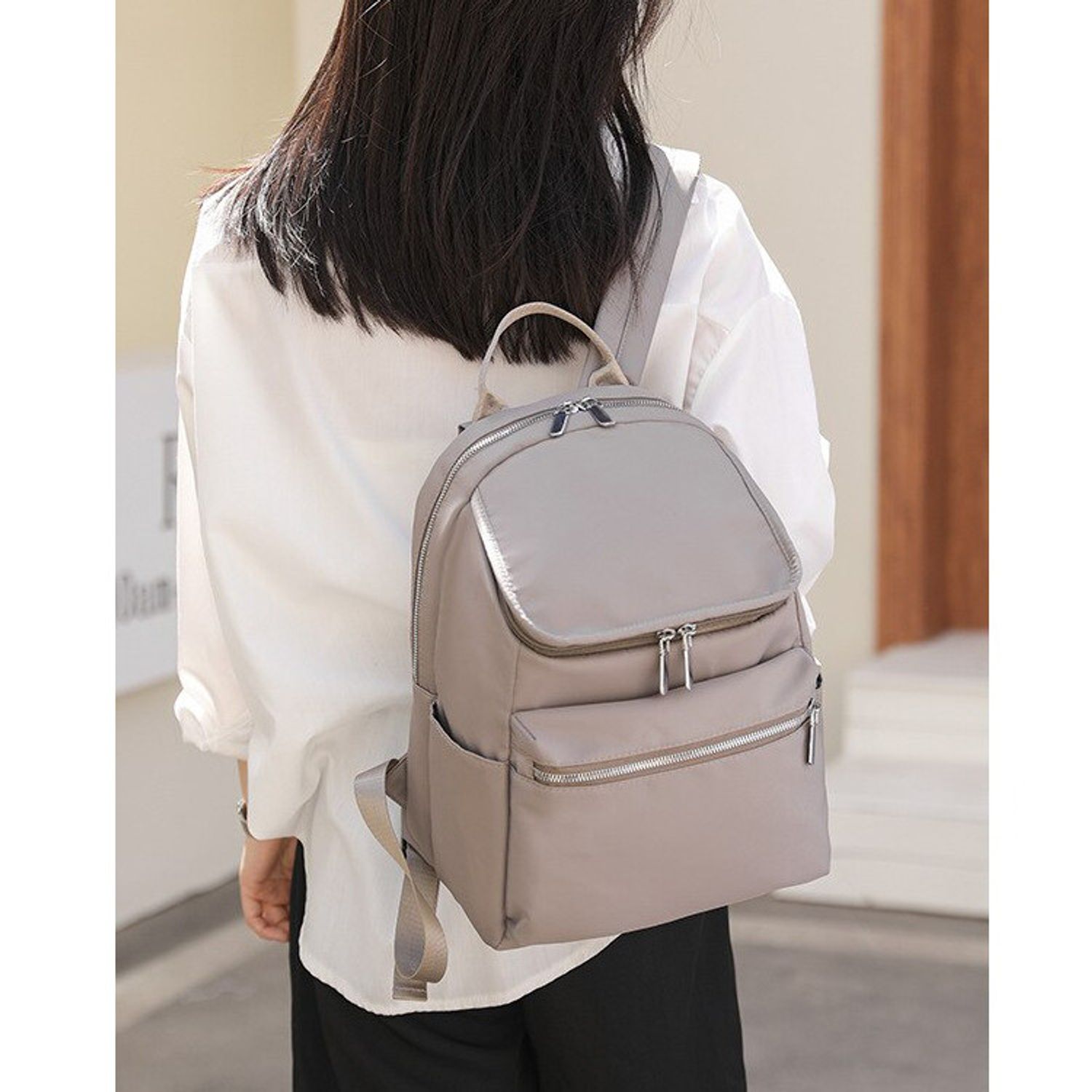 Rucsac dama Nieve, GT1915, model gri fotografia produsului View 4 L