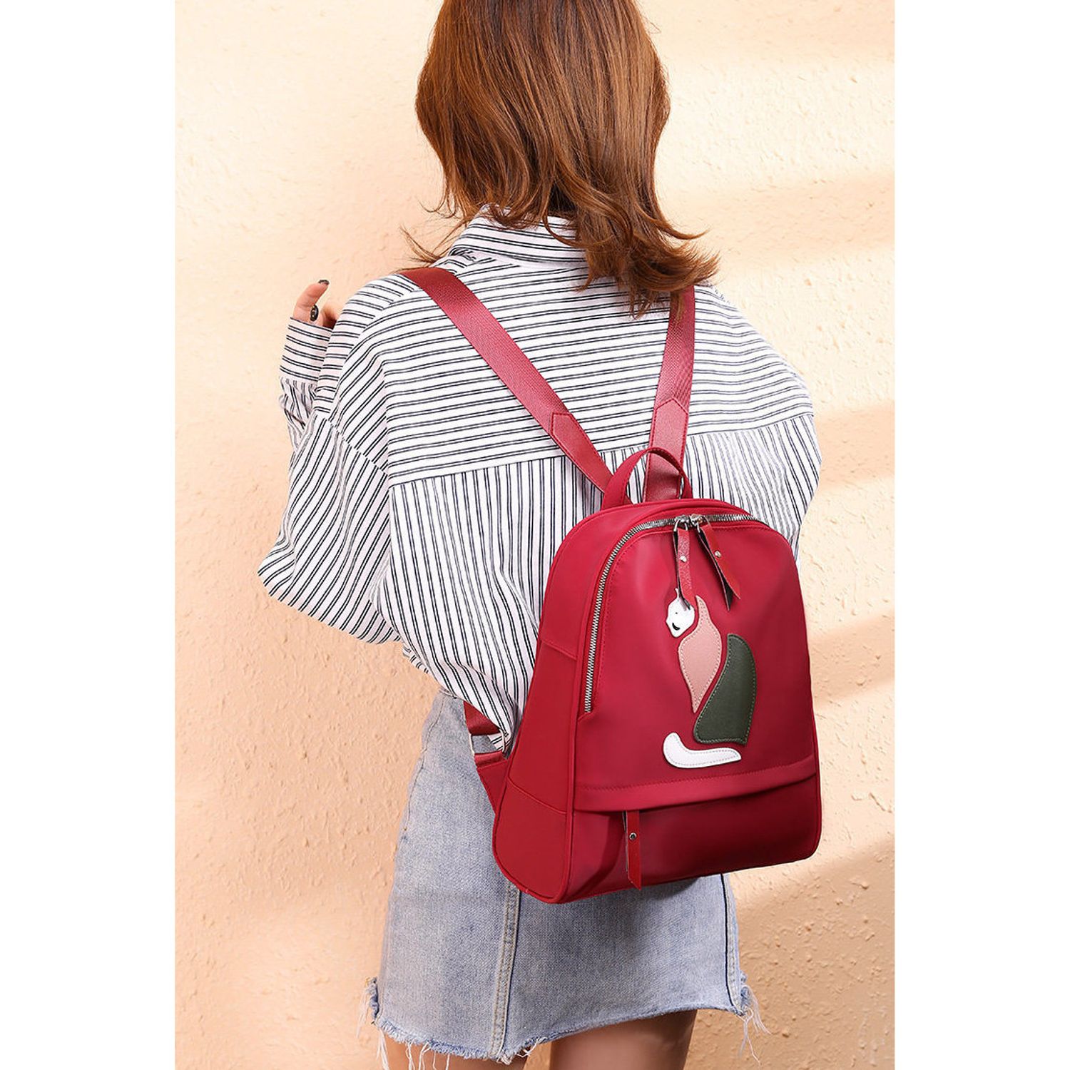 Rucsac dama Moya, GT1928, model rosu fotografia produsului View 6 L