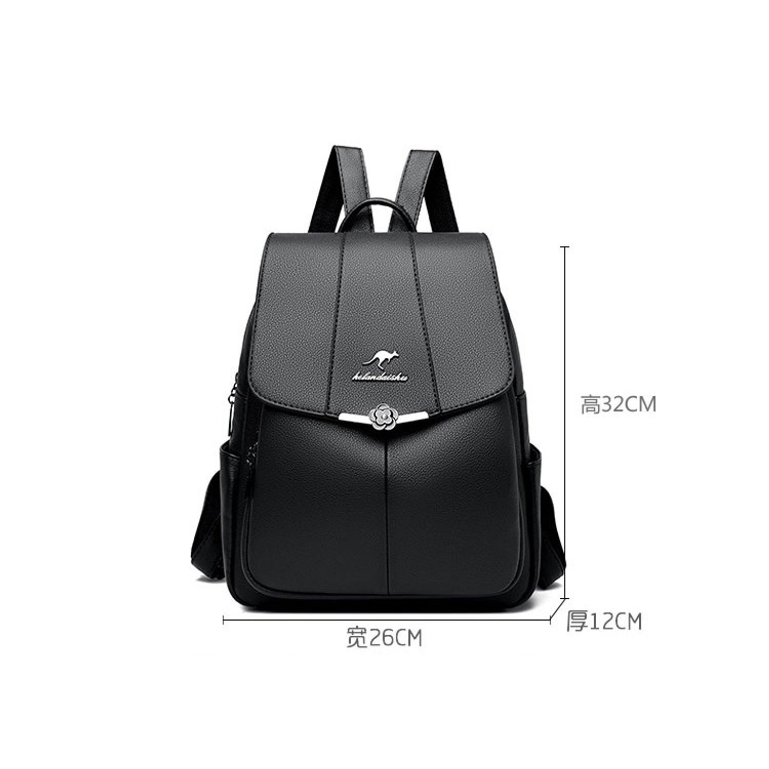 Rucsac dama Rosalyn, GT1901, model negru fotografia produsului View 4 L