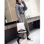 Rucsac dama Reyna, GT1914, model negru/alb fotografia produsului View 2 S