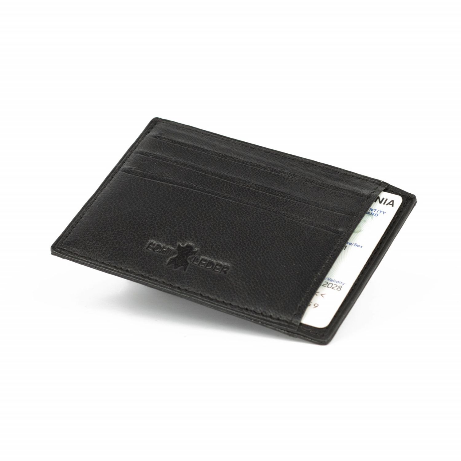 Port card Costa PT1014, piele naturala, Negru fotografia produsului View 4 L