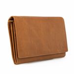Portofel dama, Alexa PT996, piele naturala, protectie RFID, Maro fotografia produsului View 2 S
