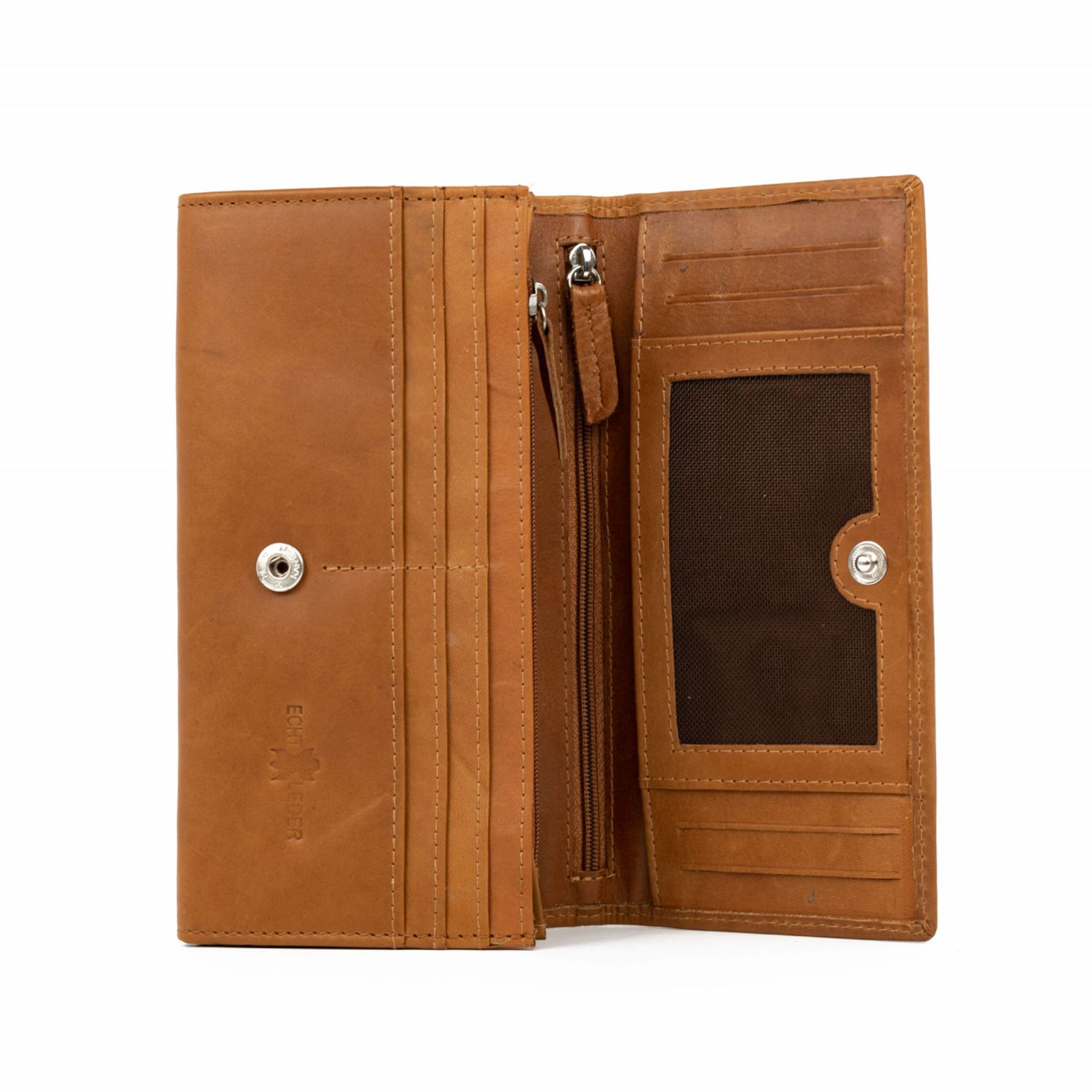 Portofel dama, Alexa PT996, piele naturala, protectie RFID, Maro fotografia produsului View 4 L