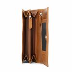 Portofel dama, Alexa PT996, piele naturala, protectie RFID, Maro fotografia produsului View 6 S