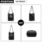 Geanta dama Amina GT1863, Negru fotografia produsului View 3 S
