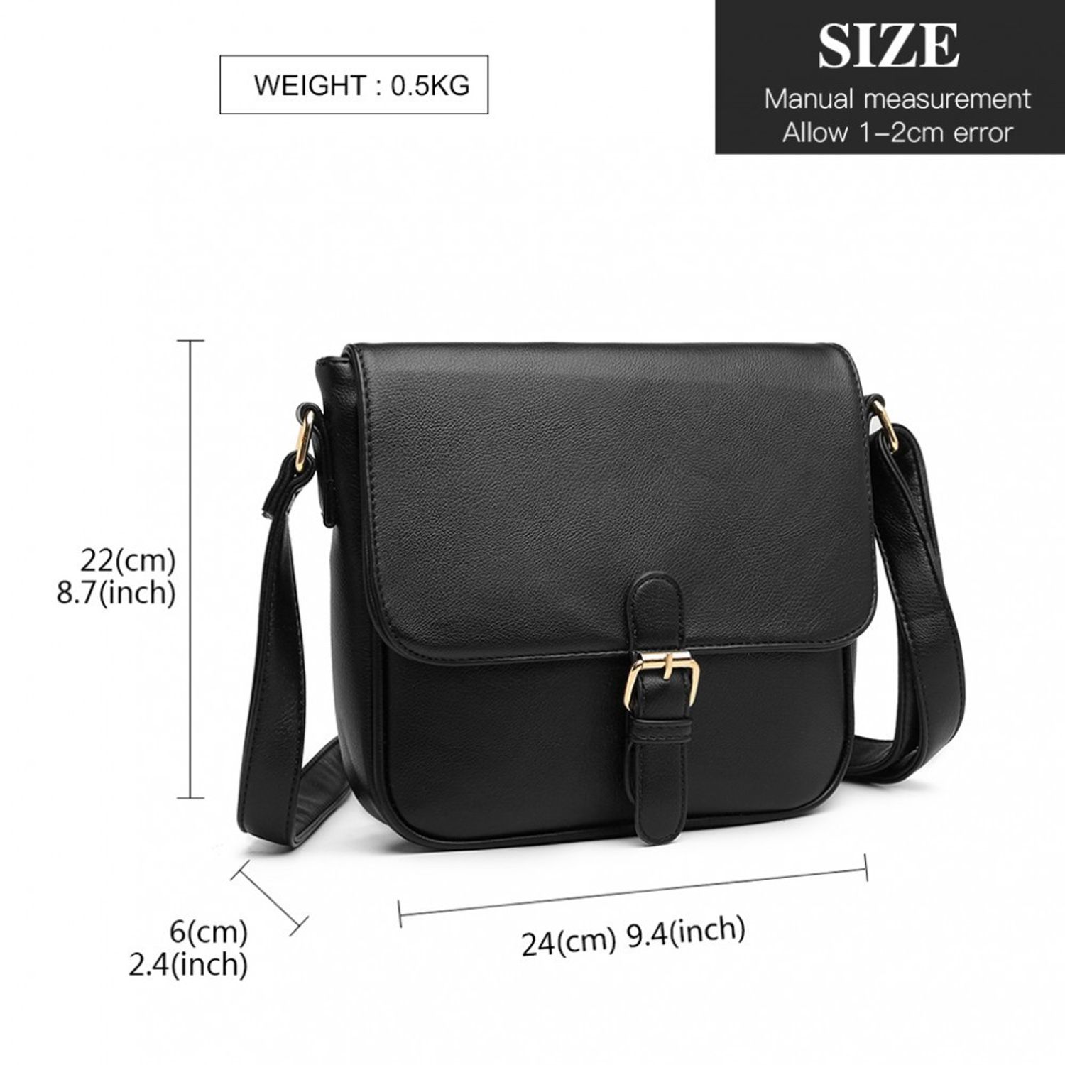 Geanta dama Giseli GT1866, model negru fotografia produsului View 4 L