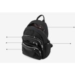 Rucsac dama Neli, GT1837, material textil, negru fotografia produsului View 7 S