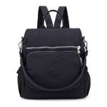 Rucsac dama Aila GT1842, antifurt, material textil, negru fotografia produsului