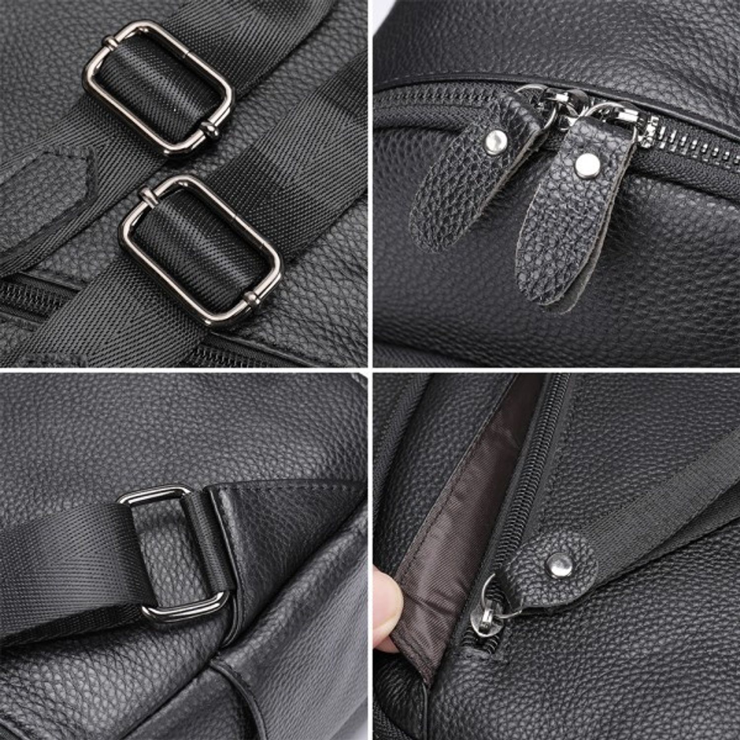 Rucsac dama, Nylay GT1829, piele naturala, model rosu fotografia produsului View 5 L