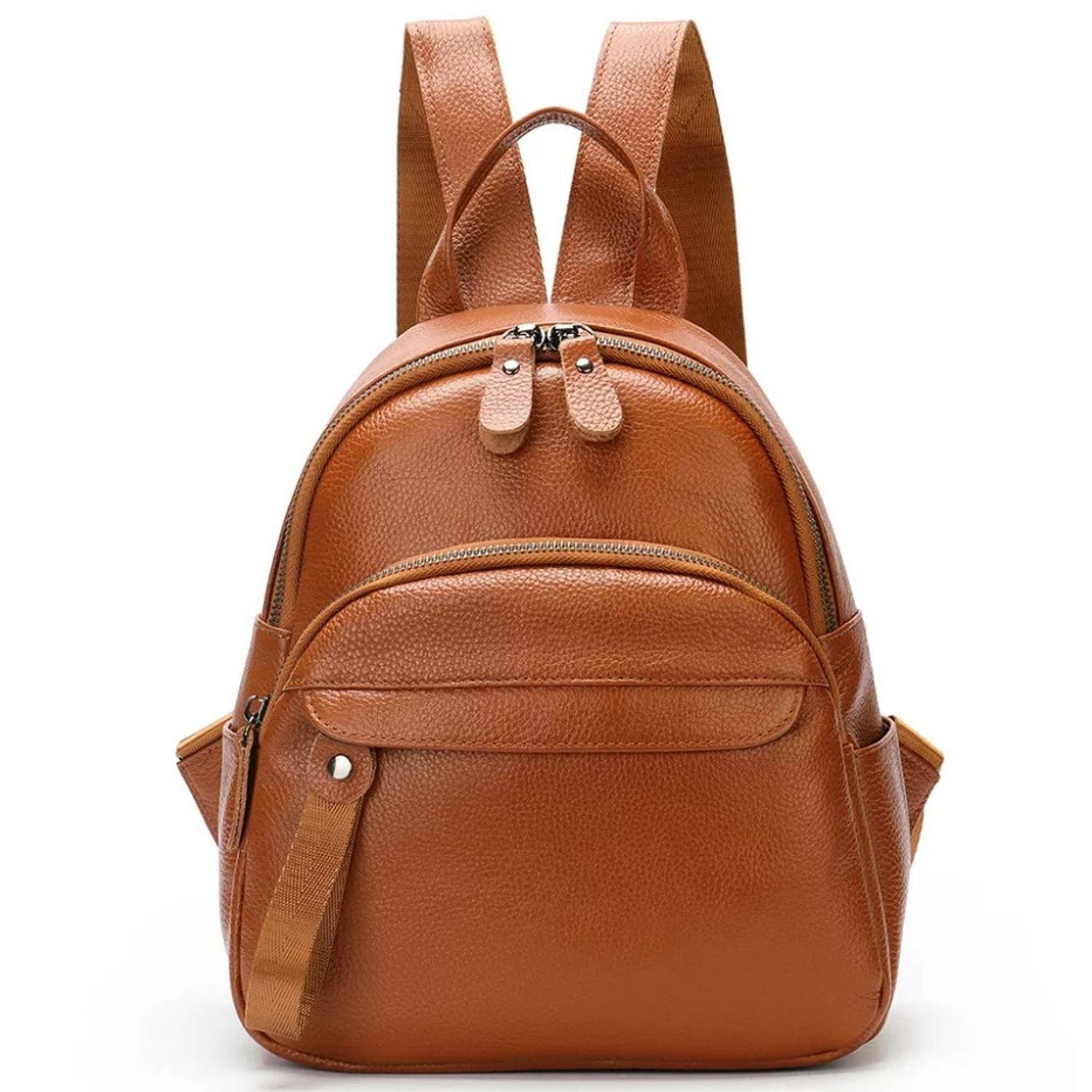 Rucsac dama, Nylay GT1828, piele naturala, model maro fotografia produsului