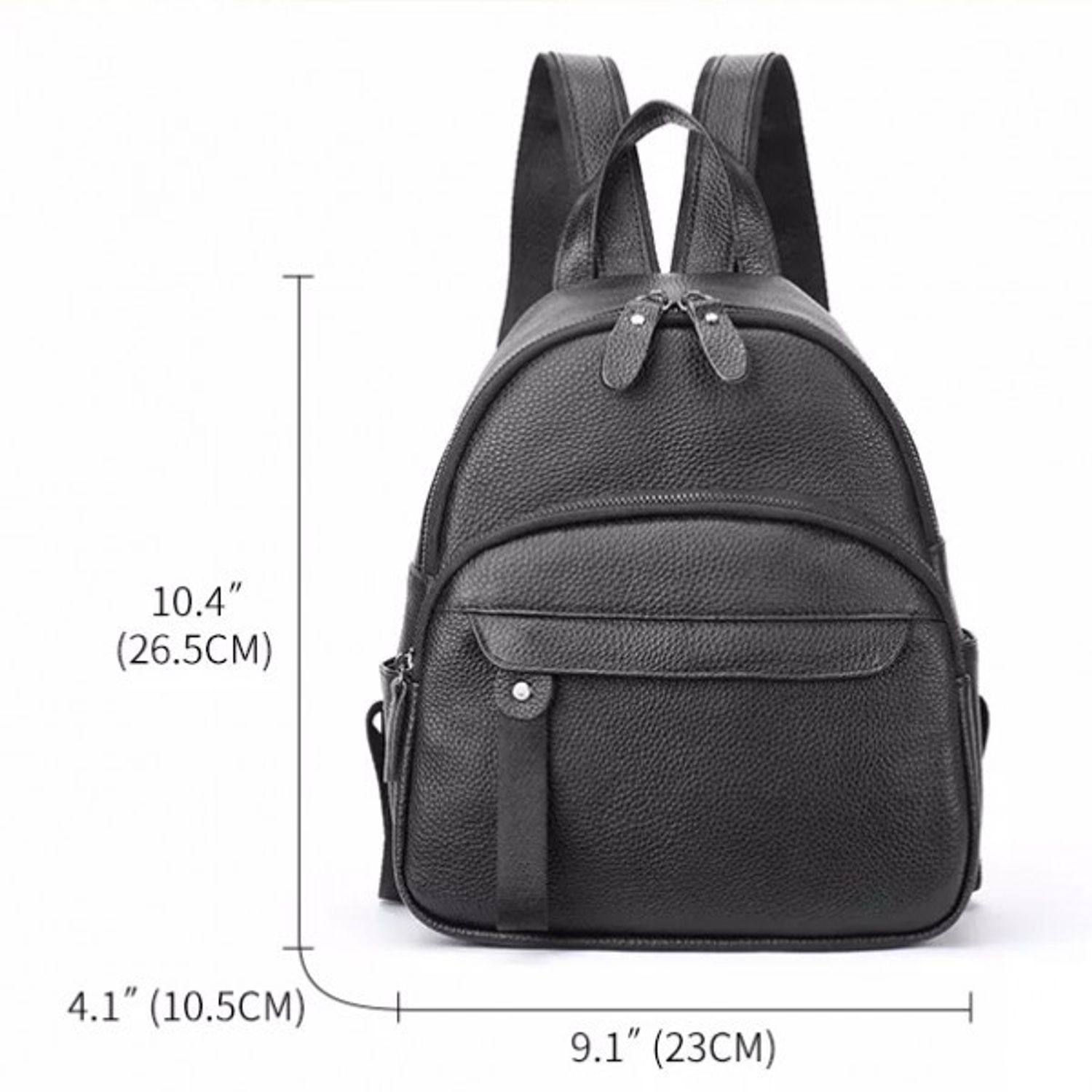 Rucsac dama, Nylay GT1828, piele naturala, model maro fotografia produsului View 5 L